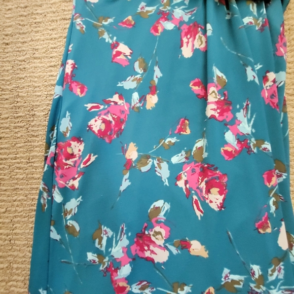 TALBOTS S curvy draped floral professional dress modest - Picture 10 of 13